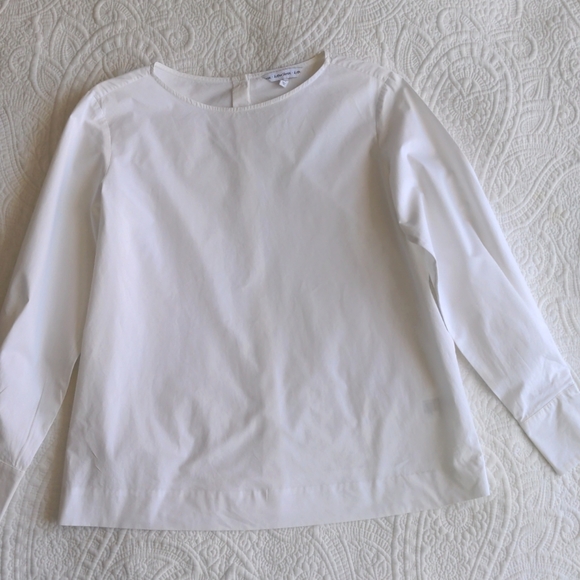 And Other Stories Poplin Collarless Shirt - Picture 3 of 9